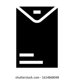 big envelope icon isolated sign symbol vector illustration - high quality black style vector icons
