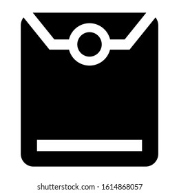 big envelope icon isolated sign symbol vector illustration - high quality black style vector icons
