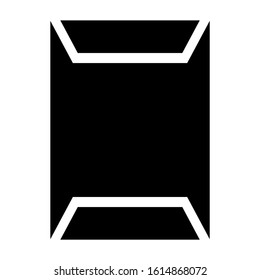 big envelope icon isolated sign symbol vector illustration - high quality black style vector icons
