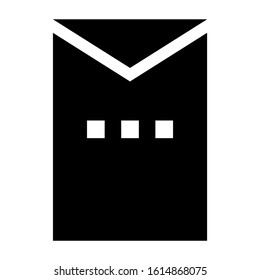 big envelope icon isolated sign symbol vector illustration - high quality black style vector icons
