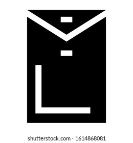 big envelope icon isolated sign symbol vector illustration - high quality black style vector icons
