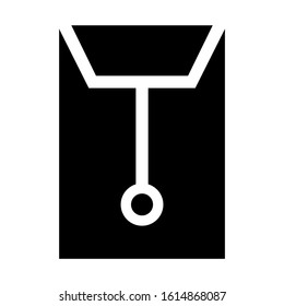 big envelope icon isolated sign symbol vector illustration - high quality black style vector icons
