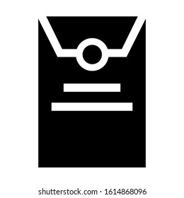 big envelope icon isolated sign symbol vector illustration - high quality black style vector icons
