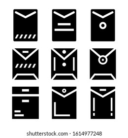 big envelope icon isolated sign symbol vector illustration - Collection of high quality black style vector icons

