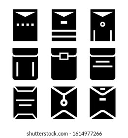 big envelope icon isolated sign symbol vector illustration - Collection of high quality black style vector icons
