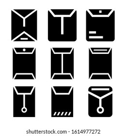 big envelope icon isolated sign symbol vector illustration - Collection of high quality black style vector icons
