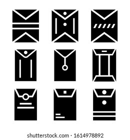 big envelope icon isolated sign symbol vector illustration - Collection of high quality black style vector icons
