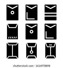 big envelope icon isolated sign symbol vector illustration - Collection of high quality black style vector icons
