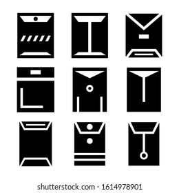 big envelope icon isolated sign symbol vector illustration - Collection of high quality black style vector icons
