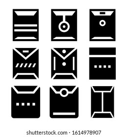big envelope icon isolated sign symbol vector illustration - Collection of high quality black style vector icons
