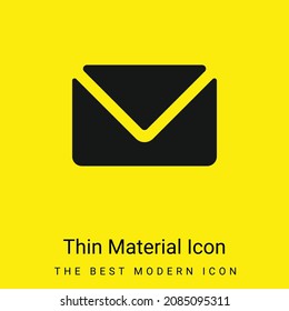 Big Envelope minimal bright yellow material icon