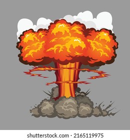 big explosion template illustration design