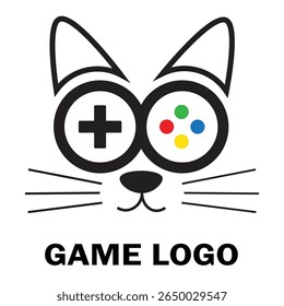 Icono de juego de logo de Big Eye Cat