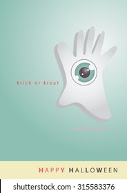 Big eye Halloween vector art background eps10