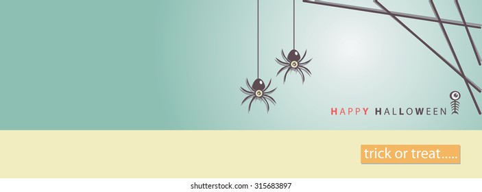 Big eye Halloween vector art background eps10