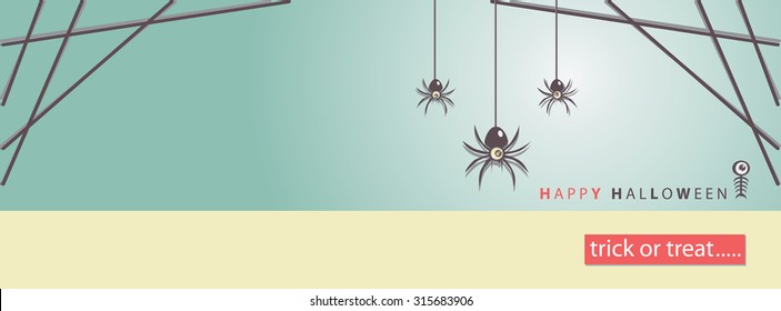 Big eye Halloween vector art background eps10