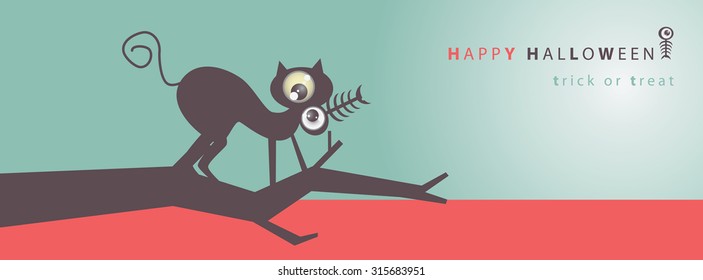 Big eye Halloween vector art background eps10