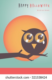Big eye Halloween vector art background eps10