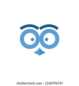 Big eye owl icon