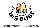 Big Eyes (BIG) crypto currency logo vector illustration background