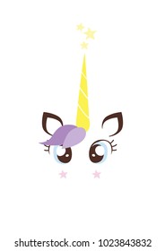Big eyes unicorn poster