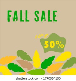 big fall sale psoter banner