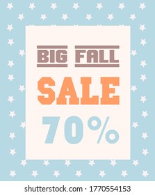 big fall sale psoter banner