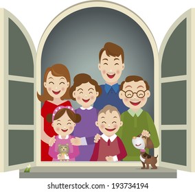 Big family - Illustration