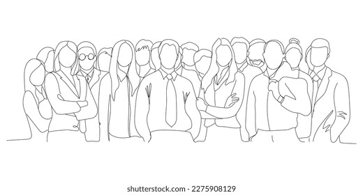 Big family on white background