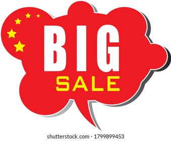 Big and fantastic offer emblem, vector illustration