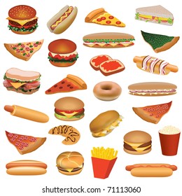 big fast food set