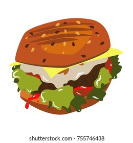 Big fat burger delicious