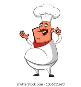 Big Fat Chef presentation cartoon vector