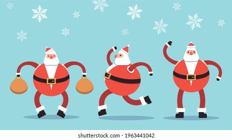 Big fat Santa Claus vector
