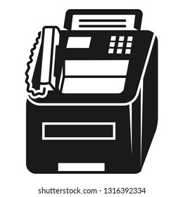 Big fax icon. Simple illustration of big fax vector icon for web design isolated on white background