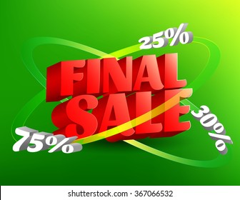Big Final Sale vector illustration