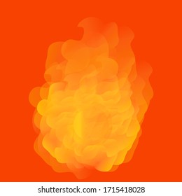 Big Fire Background Vector Illustration 