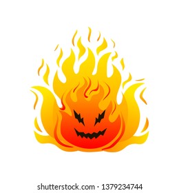 Big fire cheerful monster high hot flames