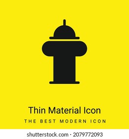 Big Fireplug minimal bright yellow material icon