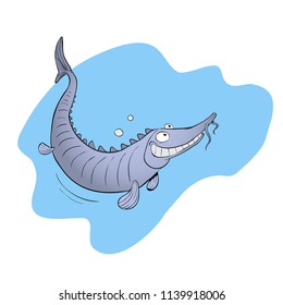 big fish under water