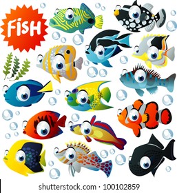 Big Fish Vector Set