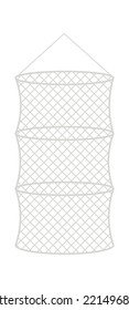 Big fishnet flat icon Fishing industry Fisherman equipment