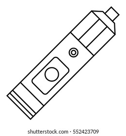 Big flashlight icon. Outline illustration of big flashlight vector icon for web