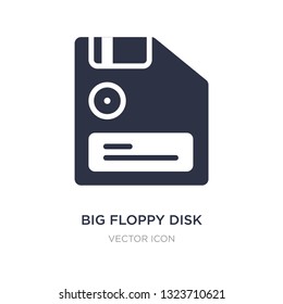 big floppy disk icon on white background. Simple element illustration from Technology concept. big floppy disk sign icon symbol design.