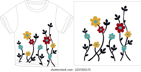 big flower bail
t shirt graphic design vector illustration digital file
