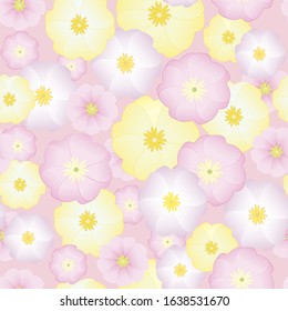 Big flowers background. Tender spring illustration in pastel colors.