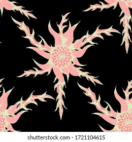Große Blumen. Muster. für Print, Leinen, Papier,