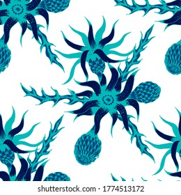 Big Flowers. Pattern. for Textile, Paper, Dress,.