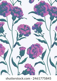 big flowers pattern , tropical floral, small flowers , flowers with leavers . vector illustration .