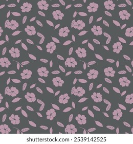 Big flowers pattern, upscale floral pattern. graphical textures floral, trendy colors pattern , flowers background with leaves. vector illustration.